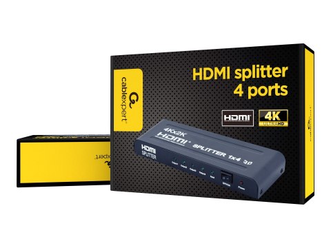 Cablexpert DSP-4PH4-002 - Rozdzielacz wideo/audio - 4 x HDMI - stacjonarny