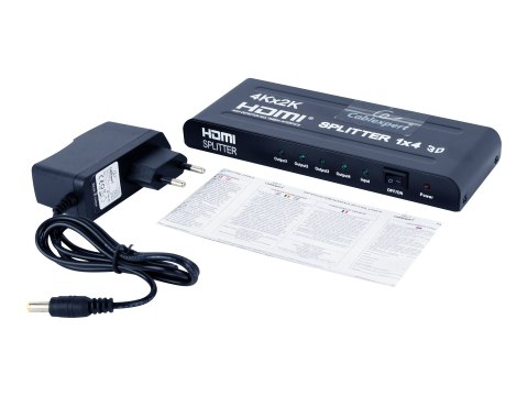 Cablexpert DSP-4PH4-002 - Rozdzielacz wideo/audio - 4 x HDMI - stacjonarny