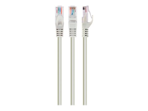 Cablexpert - Kabel krosowy - RJ-45 (M) do RJ-45 (M) - 5 m - UTP - CAT 6 - odlewany, nieruchomy - szary