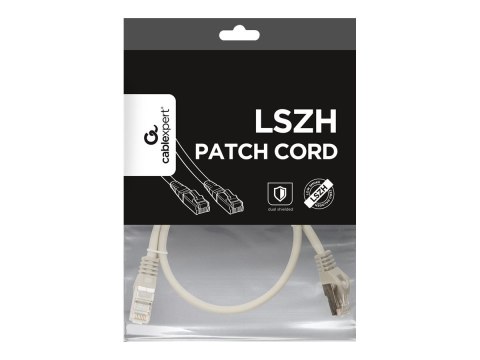 Cablexpert - Kabel krosowy - RJ-45 (M) do RJ-45 (M) - 50 cm - SFTP - CAT 6a - bezhalogenowe, odlewany - szary
