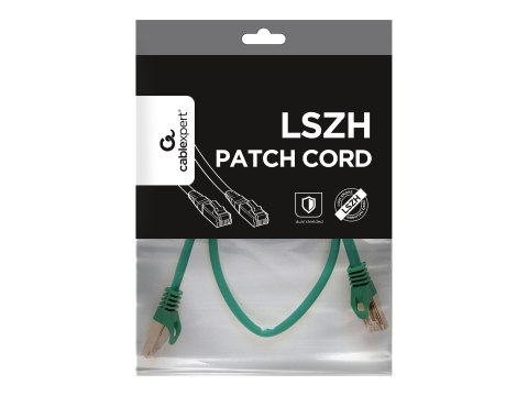 Cablexpert - Kabel krosowy - RJ-45 (M) do RJ-45 (M) - 50 cm - SFTP - CAT 6a - bezhalogenowe, odlewany - zielony