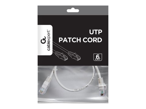 Cablexpert - Kabel krosowy - RJ-45 (M) do RJ-45 (M) - 50 cm - UTP - CAT 6 - odlewany, bez wystających elementów, nieruchomy