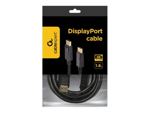 Cablexpert - Kabel portu wyświetlacza - DisplayPort 20-pin (M) do DisplayPort 20-pin (M) - 1.8 m - obsługa 4K