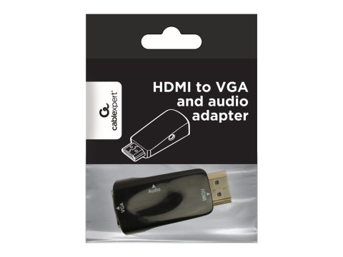 Cablexpert - Konwerter wideo - HDMI - VGA - czarny