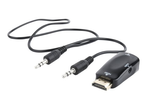 Cablexpert - Konwerter wideo - HDMI - VGA - czarny