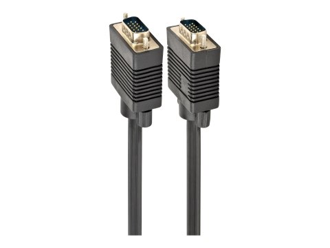 Cablexpert Premium CC-PPVGA-10-B - Kabel VGA - HD-15 (VGA) (M) do HD-15 (VGA) (M) - 3 m - odlewany, wkręt skrzydełkowy - czarny
