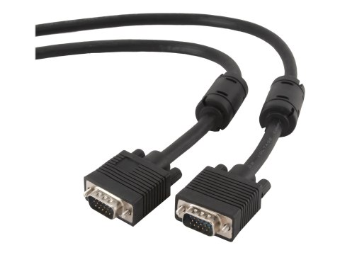 Cablexpert Premium CC-PPVGA-6B - Kabel VGA - HD-15 (VGA) (M) do HD-15 (VGA) (M) - 1.83 m - odlewany, wkręt skrzydełkowy - czarny
