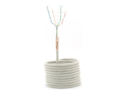 Cablexpert - Zwój kabla - 305 m - SFTP - CAT 5e - nieruchomy - szary
