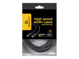 Gembird - Kabel HDMI z Ethernet - HDMI męski do HDMI męski - 3 m