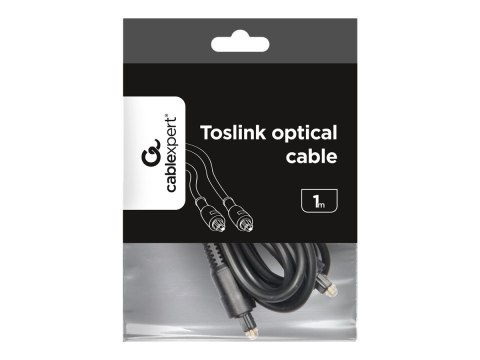 Gembird - Kabel cyfrowy audio (optyczny) - optyczny TOS link męski do optyczny TOS link męski - 1 m - światłowód - czarny