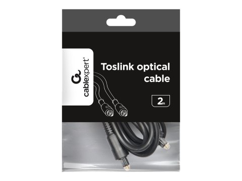 Gembird - Kabel cyfrowy audio (optyczny) - optyczny TOS link męski do optyczny TOS link męski - 2 m - światłowód - czarny