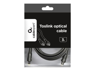 Gembird - Kabel cyfrowy audio (optyczny) - optyczny TOS link męski do optyczny TOS link męski - 3 m - światłowód - czarny