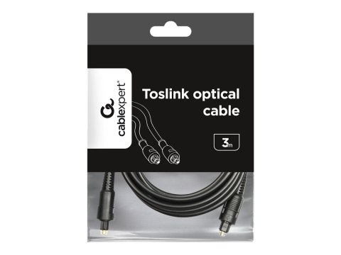 Gembird - Kabel cyfrowy audio (optyczny) - optyczny TOS link męski do optyczny TOS link męski - 3 m - światłowód - czarny