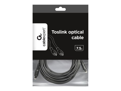 Gembird - Kabel cyfrowy audio (optyczny) - optyczny TOS link męski do optyczny TOS link męski - 7.5 m - światłowód - czarny