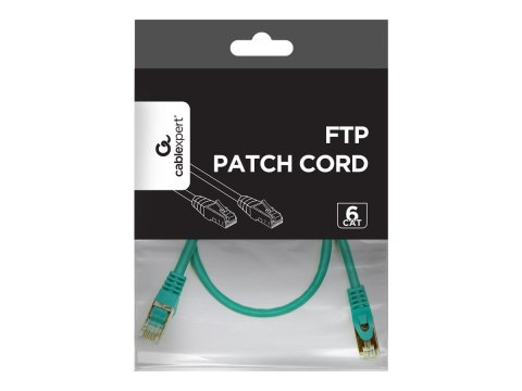 Gembird - Kabel krosowy - RJ-45 (M) do RJ-45 (M) - 0.5 m - STP - CAT 6 - odlewany, nieruchomy - zielony