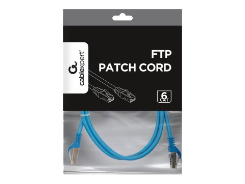 Gembird - Kabel krosowy - RJ-45 (M) do RJ-45 (M) - 1 m - STP - CAT 6 - odlewany, nieruchomy - niebieski