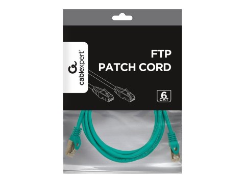 Gembird - Kabel krosowy - RJ-45 (M) do RJ-45 (M) - 2 m - STP - CAT 6 - odlewany, nieruchomy - zielony