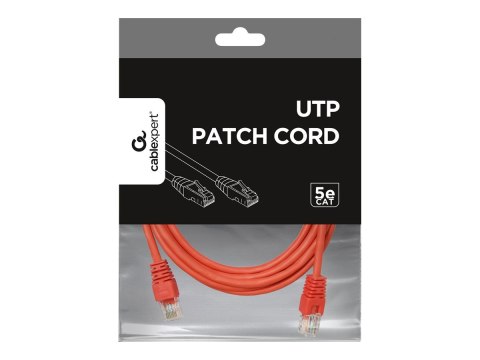 Gembird - Kabel krosowy - RJ-45 (M) do RJ-45 (M) - 3 m - CAT 5e - odlewany - czerwony