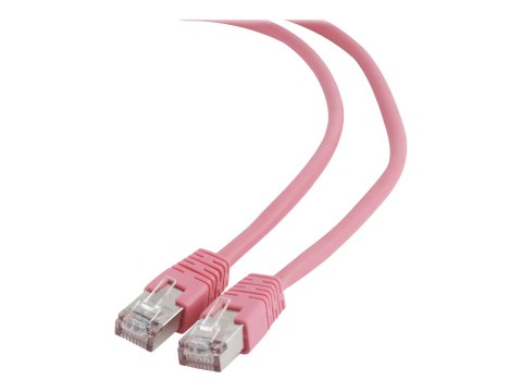 Gembird - Kabel krosowy - RJ-45 (M) do RJ-45 (M) - 3 m - FTP - CAT 6 - odlewany - różowy