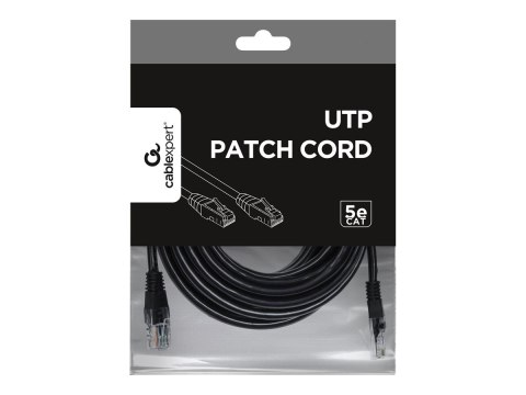 Gembird - Kabel krosowy - RJ-45 (M) do RJ-45 (M) - 5 m - CAT 5e - odlewany - czarny