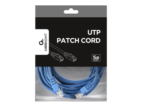 Gembird - Kabel krosowy - RJ-45 (M) do RJ-45 (M) - 5 m - UTP - CAT 5e - odlewany - niebieski