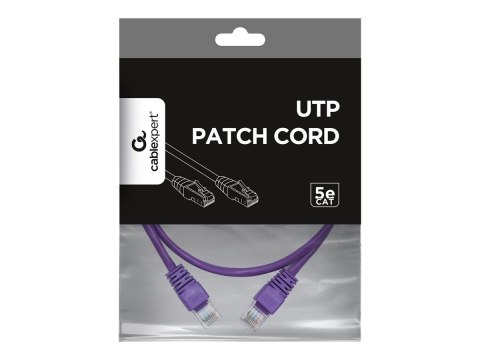 Gembird - Kabel krosowy - RJ-45 (M) do RJ-45 (M) - 50 cm - UTP - CAT 5e - odlewany - purpurowy