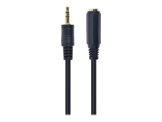 Gembird - Przedłużacz do audio - mini-phone stereo 3.5 mm żeński do mini-phone stereo 3.5 mm męski - 5 m - czarny