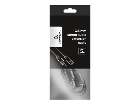 Gembird - Przedłużacz do audio - mini-phone stereo 3.5 mm żeński do mini-phone stereo 3.5 mm męski - 5 m - czarny