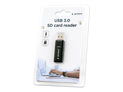 Gembird UHB-CR3-01 - Czytnik kart (microSD, SD, microSDHC, microSDXC, MMC, RS-MMC, SDHC, Karta Pamięci SDXC, karta pamięci Trans