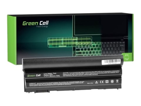 Green Cell - Bateria notebooka (ekwiwalent: Dell T54FJ, Dell 8858X) - litowo-jonowa - 9 ogniw - 6600 mAh - czarny - dla Dell Lat