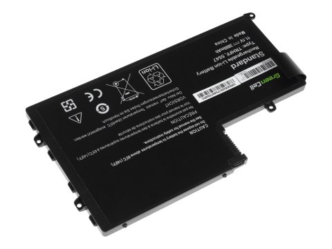 Green Cell - Bateria notebooka (ekwiwalent: Dell TRHFF) - litowo-polimerowa - 3 ogniwa - 3800 mAh - czarny - dla Dell Inspiron 1