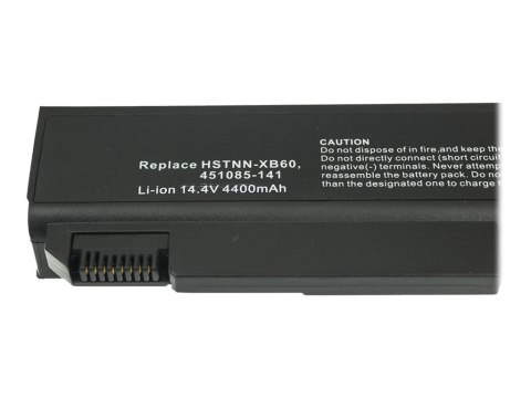 Green Cell - Bateria notebooka (ekwiwalent: HP HSTNN-OB60, HP HSTNN-LB60) - litowo-jonowa - 8 ogniw - 4400 mAh - czarny - dla HP