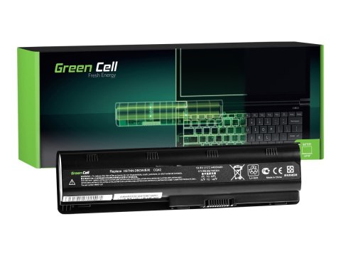 Green Cell - Bateria notebooka (ekwiwalent: HP MU06) - litowo-jonowa - 6 ogniw - 4400 mAh - czarny - dla Compaq Presario CQ62; H