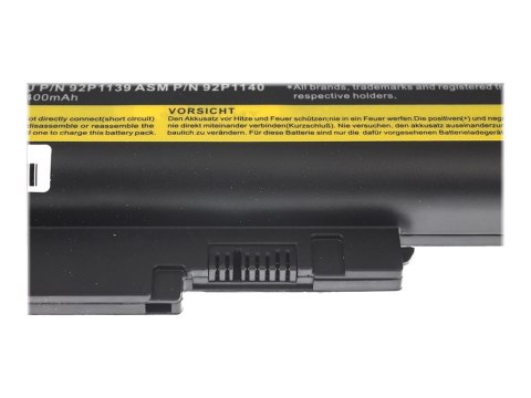 Green Cell - Bateria notebooka (ekwiwalent: Lenovo 42T4504, Lenovo 42T4513) - litowo-jonowa - 6 ogniw - 4400 mAh - czarny - dla 