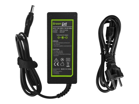 Green Cell PRO - Zasilacz - AC - 65 wat - czarny - dla Toshiba Satellite C55, C660, C850, C855, C870, L650, L655, L750, L755