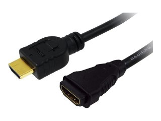LogiLink High Speed with Ethernet - Przedłużacz HDMI z Ethernet - HDMI męski do HDMI żeński - 2 m