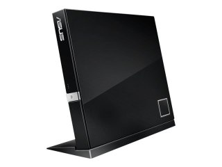 ASUS SBC-06D2X-U - Napęd dyskowy - DVD±RW (±R DL) / DVD-RAM / BD-ROM - 6x - USB 2.0 - zewnętrzny - czarny