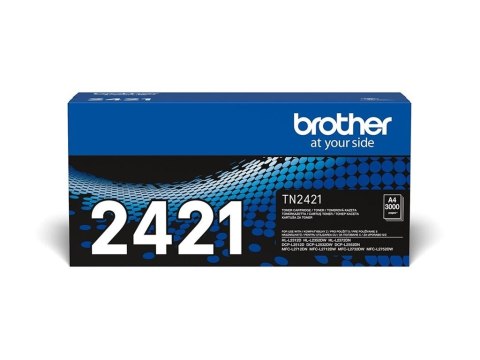 Brother TN2421 - Duża Pojemność - oryginał - Toner - dla Brother DCP-L2512, L2532, L2552, HL-L2352, L2372, MFC-L2712, L2732, L27