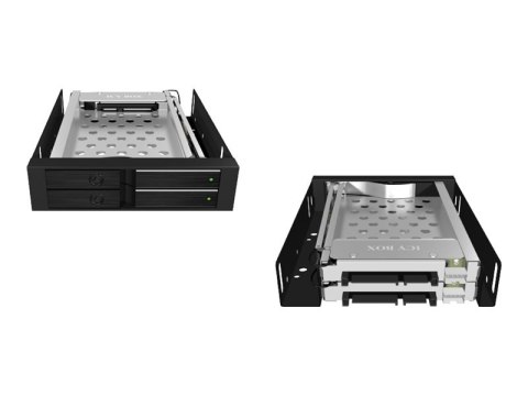 ICY BOX IB-2227StS - Klatka na dyski twarde - 2.5" - czarny