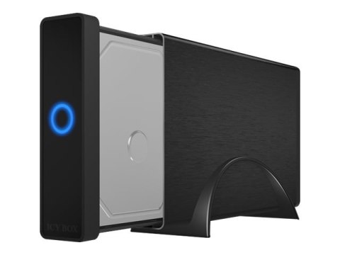 ICY BOX IB-377-C31 - Obudowa pamięci - 3.5" - SATA 6Gb/s - USB 3.1 (Gen 2) - czarny