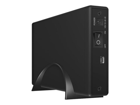 ICY BOX IB-377-C31 - Obudowa pamięci - 3.5" - SATA 6Gb/s - USB 3.1 (Gen 2) - czarny