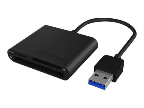 ICY BOX IB-CR301-U3 - Czytnik kart (SD, microSD, SDHC, Karta Pamięci SDXC, SDXC UHS-I, SDHC UHS-I, CF I, CF) - USB 3.0