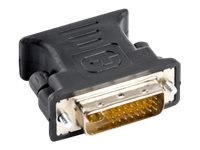 Lanberg - Adapter wideo - DVI combo 24+5-pin (M) do HD-15 (VGA) (F) - wkręt skrzydełkowy - czarny