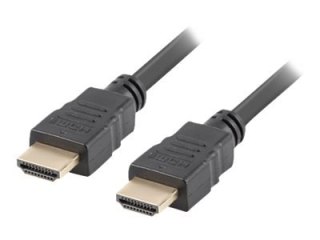 Lanberg - Duża szybkość - kabel HDMI z Ethernet - HDMI męski do HDMI męski - 1 m - czarny - obsługa 4K