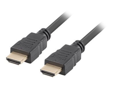 Lanberg - Duża szybkość - kabel HDMI z Ethernet - HDMI męski do HDMI męski - 5 m - czarny - obsługa 4K