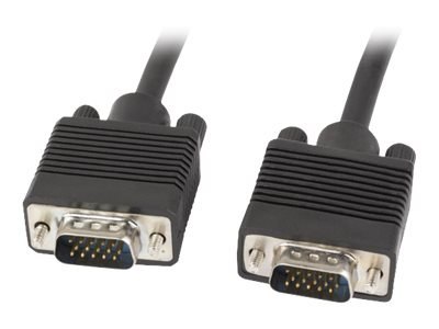 Lanberg - Kabel VGA - HD-15 (VGA) (M) do HD-15 (VGA) (M) - 1.8 m - wkręt skrzydełkowy - czarny