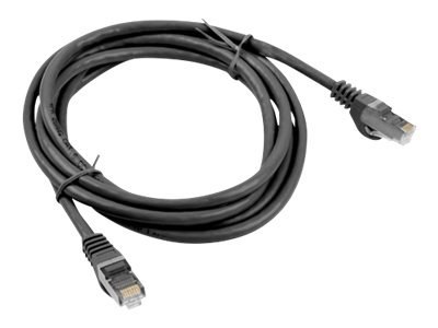 Lanberg - Kabel krosowy - RJ-45 (M) do RJ-45 (M) - 1.5 m - FTP - CAT 6 - odlewany, bez wystających elementów - czarny, RAL 9004