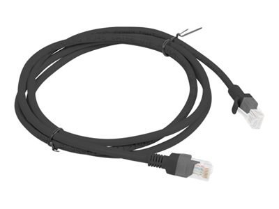 Lanberg - Kabel krosowy - RJ-45 (M) do RJ-45 (M) - 1.5 m - UTP - CAT 5e - nieruchomy - czarny, RAL 9004