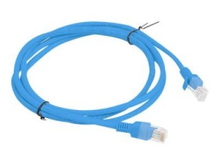 Lanberg - Kabel krosowy - RJ-45 (M) do RJ-45 (M) - 1.5 m - UTP - CAT 5e - odlewany, bez wystających elementów, nieruchomy - nieb