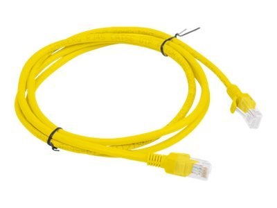 Lanberg - Kabel krosowy - RJ-45 (M) do RJ-45 (M) - 1.5 m - UTP - CAT 6 - odlewany, bez wystających elementów, nieruchomy - żółty